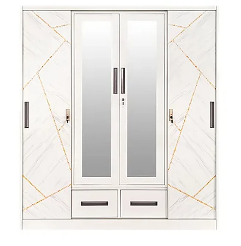 4 Sliding Door Wardrobe With Drawer And Mirror