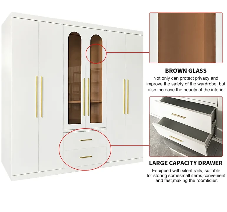 6 Door Wardrobe With Drawers best