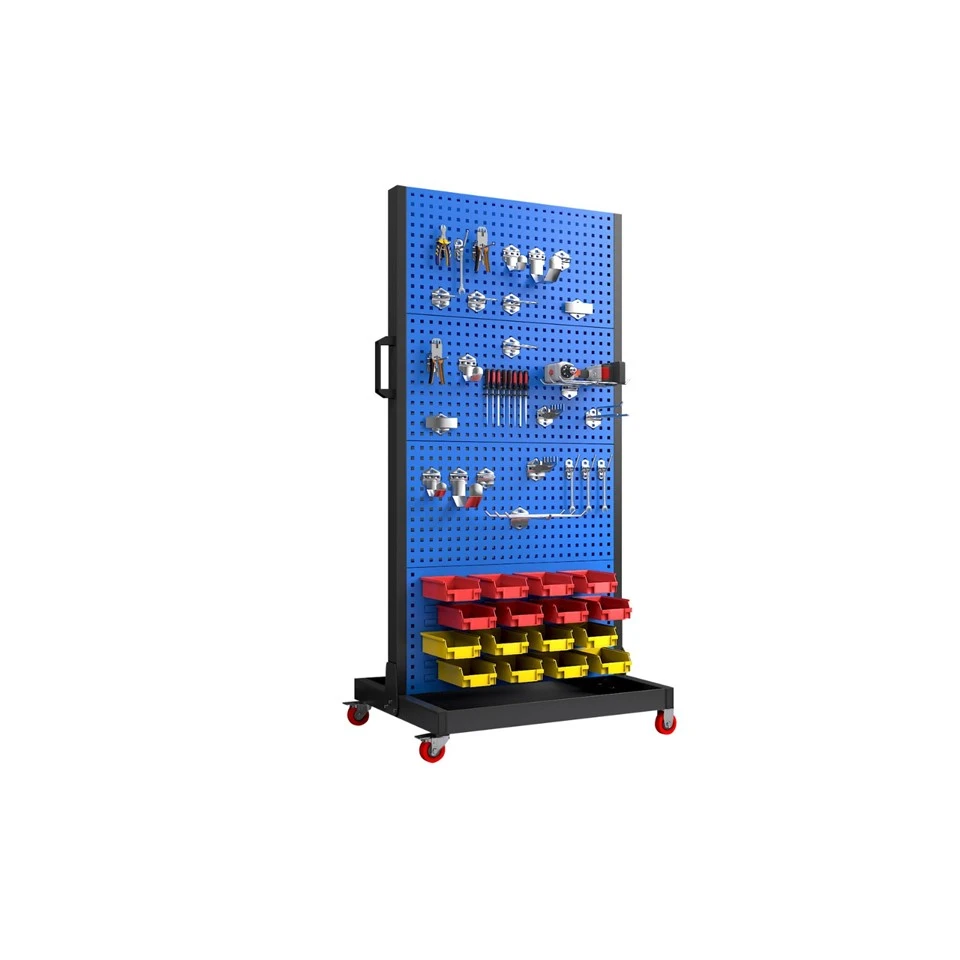 Tool Hanging Rack With Pegboard And Storage Bins manufacturers