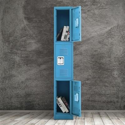 Blue 3 Door Locker