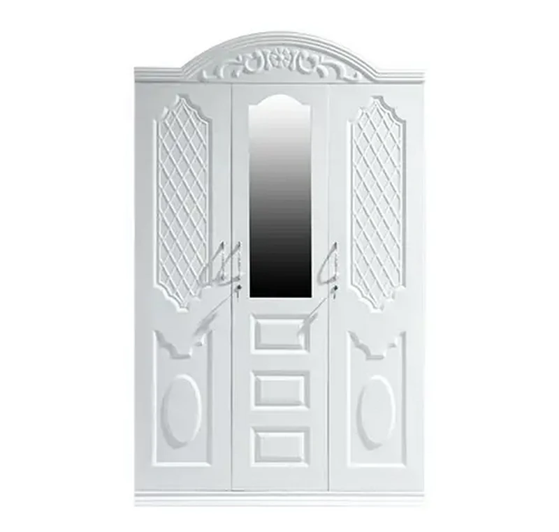 Three Door Embossed Metal Wardrobe suppliers